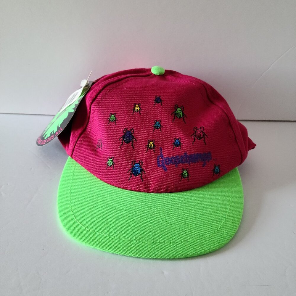 GOOSEBUMPS KID BASEBALL CAP-SPOOKY COOL-ELASTIC BACK STRAP- ONE SIZE FITS ALL